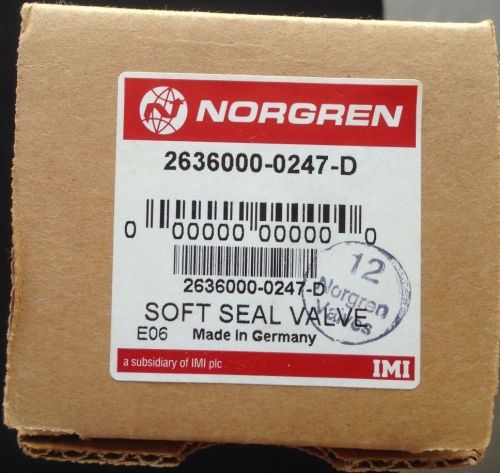 New Norgren Solenoid Valve 236000-0247-D