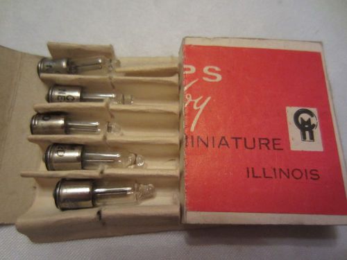 Lot of 5 Chicago Miniature No. NE-2D CM NE2D Lamps Light Bulbs NOS