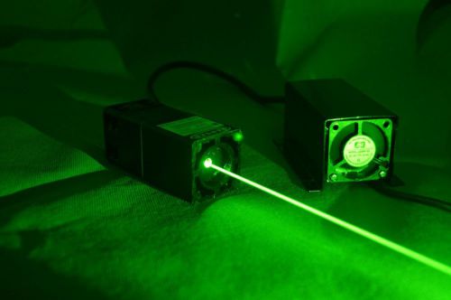 532nm 100mw green laser module/ thermoelectric cooling and  analogo modulation for sale