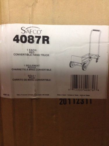 Two way convirtible hand truck 300-400ib capacity 18w x 51h, red by safco for sale