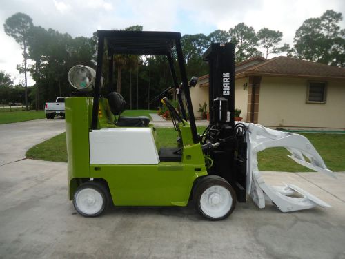 CLARK FORKLIFT WITH CASCADE PAPER ROLL CLAMP 60&#034;