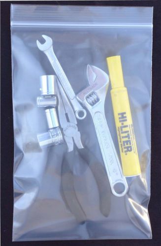 500 14X24 Zip Lock Reclosable Poly Bag 2Mil  Zipper Clear Plastic Packaging Bags