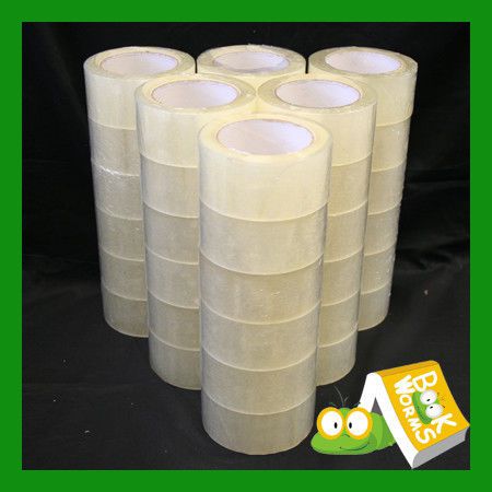 72 ROLLS CLEAR SEALING PACKING PACKAGING TAPE 2&#034;x 330ft