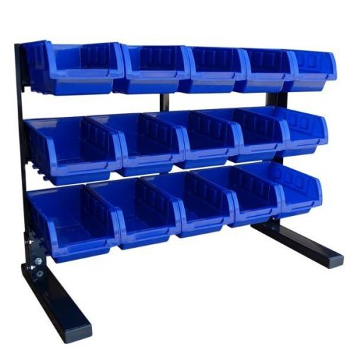 Parts / Hardware / Tool Storage Rack with 15 Removable Bins