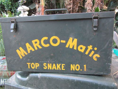 Marco-Matic plumbers top snake no.1 metal storage box