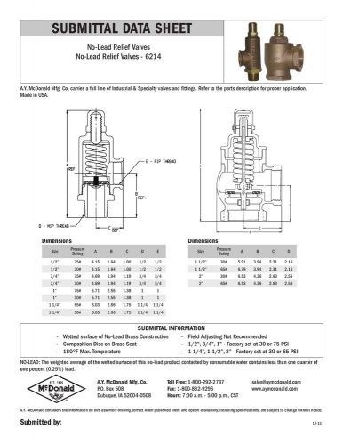 1&#034; bronze adjustable pressure releif valve for sale