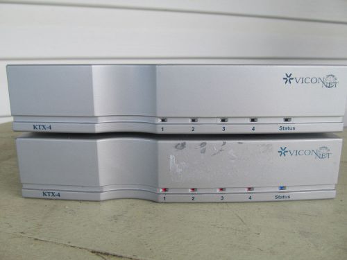Reducedlot of 2 vicon ktx-4 4 channel encoder works with viconnet version 4,5 &amp;6 for sale