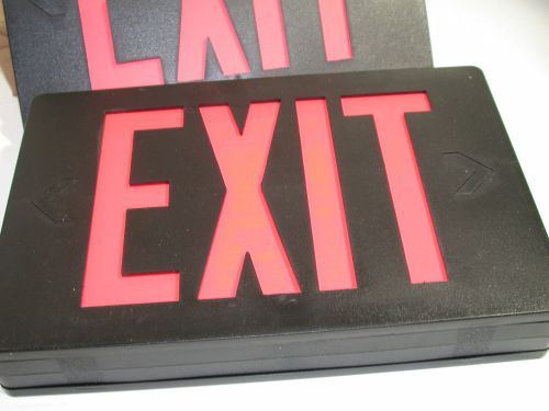 New emergi-lite 120-347vac led exit sign beclxn4r-d for sale