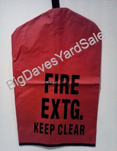 Fire extinguisher cover (no window) for 10 to 20lb. extg. medium 25&#034; x 16 1/2&#034; for sale