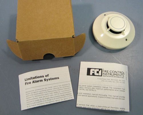 Fire control instruments atd-l2f heat detector head max install temp. 100 deg f for sale