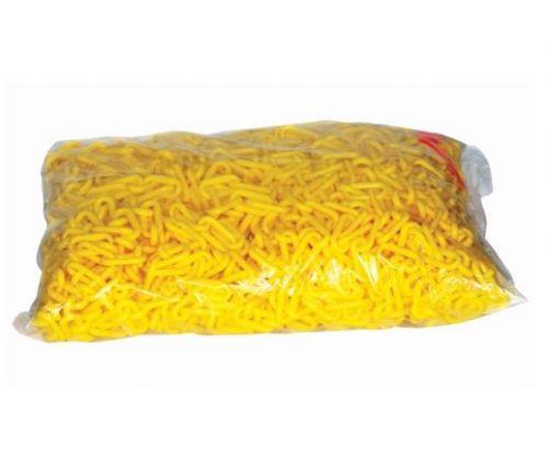 Yellow color, 6 mm, plastic chain, road traffic cone, safety, warning, busy area for sale