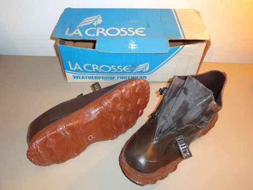 Lacrosse heavy duty  waterproof men&#039;s  overshoe 5 &#034; high sz 8 for sale