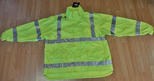 Tingley High Visibility Reflective Rainwear Jacket - Class 3, Yellow, Size 3XL