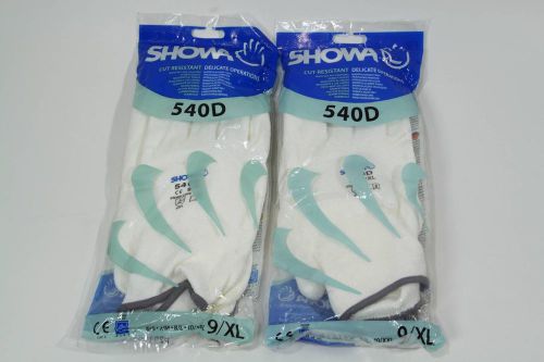 2pk Showa 540D Cut Resistant High Dexterity, New Unopened Package, Size 9/XL