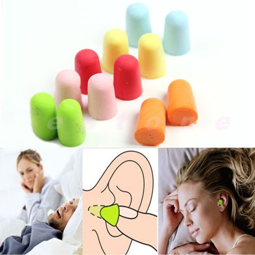 Hot new 50 pairs soft foam earplug protector travel sleep noise reducer ear plug for sale