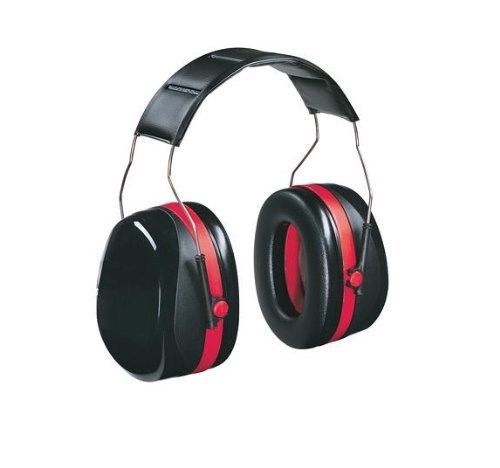5 Peltor Optime 3M 105 H10A Over-the-Head Earmuffs Red/Black Hearing Protection