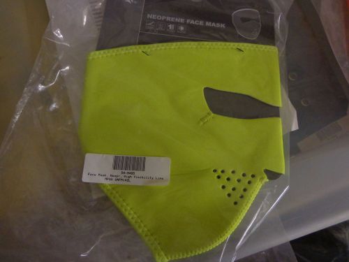 HALLOWEEN COLD WEATHER HIGH VISIBILITY GREEN  STYLE FACE MASK SAFTEY WORKER
