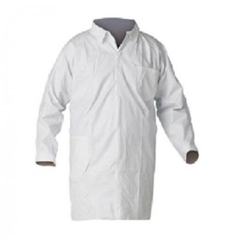 A40 KLEENGUARD 44456 Disposable Lab Coat, 3XL, Microporous, White, PK30