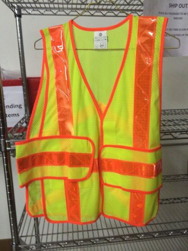 Kishigo Hi Vis Mesh Safety Vest Adjustable M - XL NEW NO TAGS