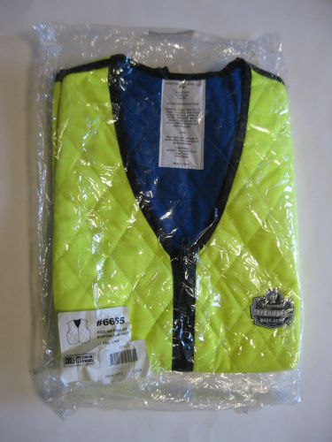 New ergodyne chill-its 6665 evaporative cooling vest lime size 2xl xxl for sale