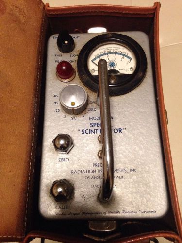 Precision Radiation Instruments Special Scintillator Model 117B Vintage USA