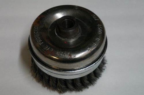 4&#034; knot wire cup brush 8500 rpm max for sale