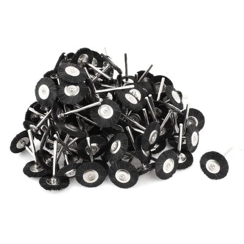 3mm shank 25mm diameter nylon polishing brush wheel black 100 pieces for sale