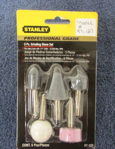 STANLEY 97-127 Professional Grade 5 pc. Grinding Stone Set FREE SHIP! NEW A3-13
