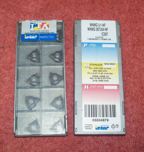ISCAR   CARBIDE INSERTS  WNMG 3-1-NF      PACK OF 10       GRADE IC907