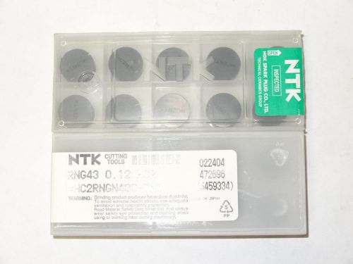 10 new ntk cutting tools rng 43 0.12 hc2 hc2rngn430-tnd ceramic inserts for sale