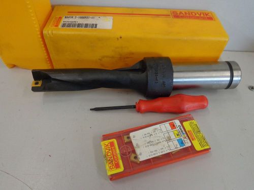 NEW SANDVIK INDEXABLE DRILL WITH INSERTS R416.2-1000 P31-41    STK 1121