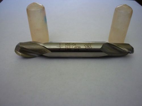 1 NEW OSG 1/2&#034;BALL END MILL DOUBLE END 2 FLUTE