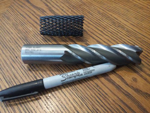 Brubaker, end mill, 4 flute, 1&#034; dia 3&#034; cut,  m42, 500781, used but very sharp for sale