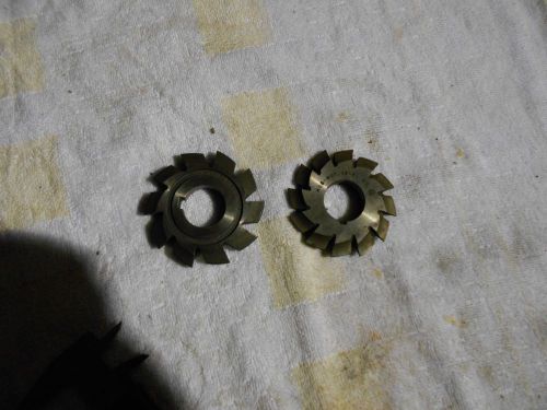 Gear cutters, 8 pitch, 1&#034; diameter center hole