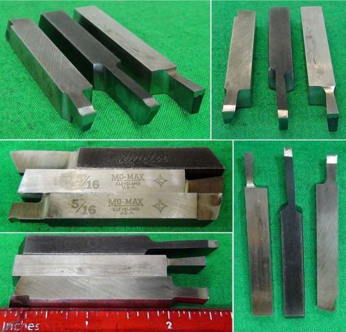 3 Cobalt Mini Lathe Part Cut-Off Tool Bits 5/16 Machinist Gunsmith Sherline Taig