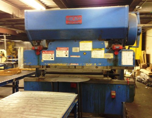75 ton 96&#034; bed chicago 68c press brake, rear operated manual back gauge for sale