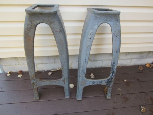 Antique atlas 10 d-441 cast iron lathe legs table industrial age steam punk for sale
