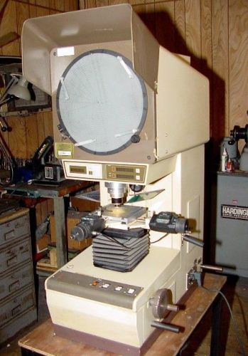 12&#034; MITUTOYO #PJ-300 VERTICAL PROJECTION OPTICAL COMPARATOR w/ IMAGE CORRECTION