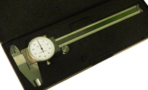 6&#034; Inch Stainless Steel 3-Way Measurement Dial Caliper .001&#034; Shock Proof SAE