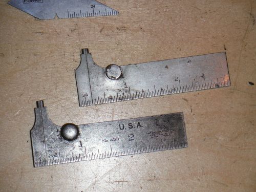 Vintage brown and sharpe 388 and lufkin 453 small calipers machinist tools for sale