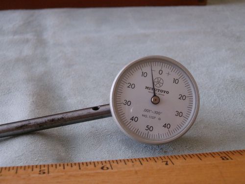 Mitutoyo Dial Indicator #1157 - .001 to .100&#034; in .001 increments Very Nice Cond.