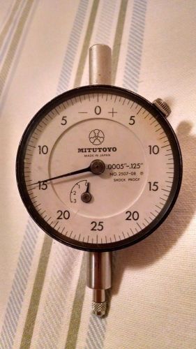 Mitutoyo .0005&#034; to.125&#034; test dial indicator model 2507-08 for sale