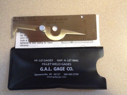 G.a.l. gage co. v-wac gal 5 weld fillet gauge for sale