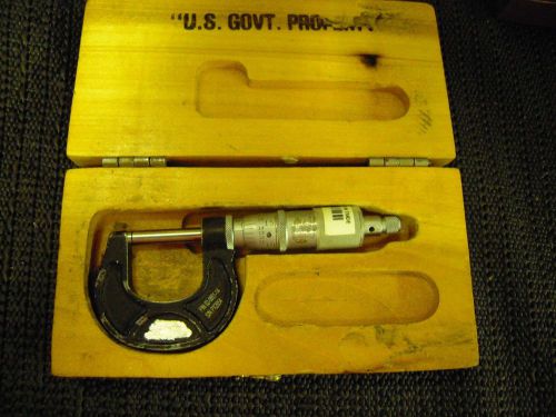 Micrometer - scherr-tumico 0-1&#034; 0.001 good working order  zeros out for sale