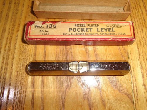 L. S. Starrett Pocket Level No. 135