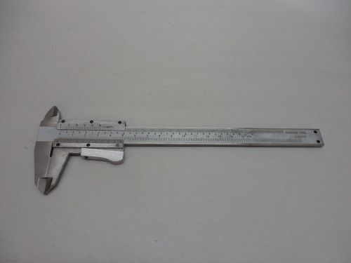6&#034; CALIPERS OR 150mm STAINLESS STEEL VERNIER GAGE MACHINIST INSPECTION GAGE