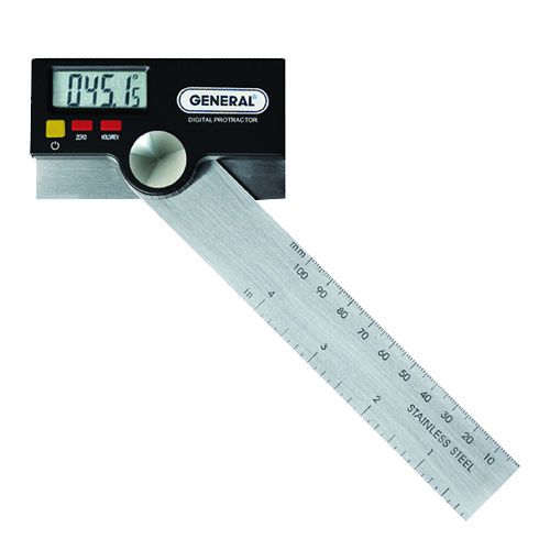 General tools 1702 pro-angle 6&#034; stainless steel digital protractor for sale