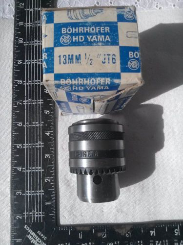 HD YAMA HEAVY DUTY DRILL CHUCK 1-13mm (0 - 1/2&#034;) JT6 new IN ORIGINAL  Box