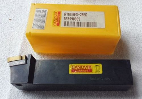 NEW! SANDVIK COROMANT R166.0FG-205D T-Max U-Lock shank tool for thread turning