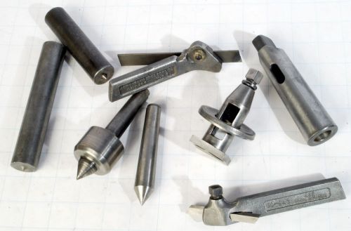 Lot of 8 Machinists Lathe Tooling Toolholder Live Center Morse Taper Armstrong